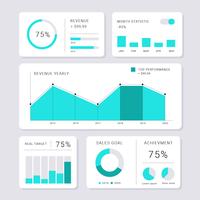 Kit stile grafico moderno minimalista vettore