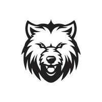 orso logo, selvaggio orso logo, portafortuna logo, portafortuna illustrazione, vettore orso logo