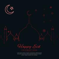 eid mubarak inviare design - eid mubarak sociale media inviare - islamico design - eid sfondo - eid ul adha, eid al adha design vettore