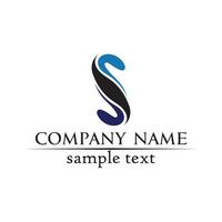 business corporate lettera s logo design disegno vettoriale