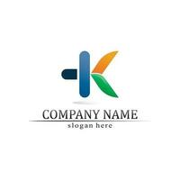 k logo design k lettera font concept business logo vector and design initial company