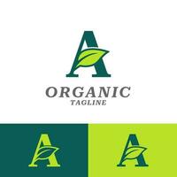 foglia biologico logo design vettore