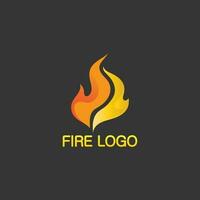 logo e icona del fuoco, elemento fiammeggiante caldo vettore fiamma illustrazione design energia, caldo, avvertimento, segno di cottura, logo, icona, luce, calore di potenza