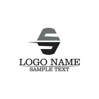 business corporate lettera s logo design disegno vettoriale