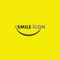 icona sorriso, sorriso, disegno vettoriale logo felice business emoticon, design divertente e vettore emoji felicità