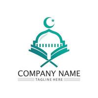islamico icona e Ramadhan logo design vettore grafico cartello