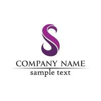 business corporate lettera s logo design disegno vettoriale