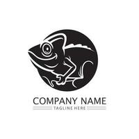 animale vettore lucertola salamandra geco coccodrillo e rettili design logo