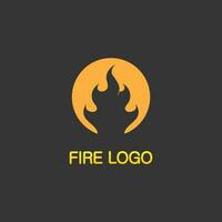 logo e icona del fuoco, elemento fiammeggiante caldo vettore fiamma illustrazione design energia, caldo, avvertimento, segno di cottura, logo, icona, luce, calore di potenza