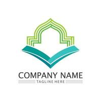 islamico icona e Ramadhan logo design vettore grafico cartello