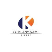 k logo design k lettera font concept business logo vector and design initial company