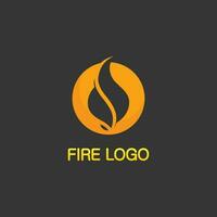 logo e icona del fuoco, elemento fiammeggiante caldo vettore fiamma illustrazione design energia, caldo, avvertimento, segno di cottura, logo, icona, luce, calore di potenza