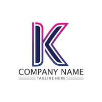 lettera K logo icona illustrazione design template.graphic alfabeto simbolo per attività commerciale finanza logotipo. grafico alfabeto simbolo per aziendale attività commerciale identità. vettore