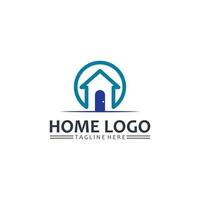 casa e Casa logo design vettore, logo , architettura e costruzione, design proprietà , restare a casa tenuta attività commerciale logo, costruzione grafico, icona casa logo vettore
