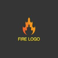 logo e icona del fuoco, elemento fiammeggiante caldo vettore fiamma illustrazione design energia, caldo, avvertimento, segno di cottura, logo, icona, luce, calore di potenza