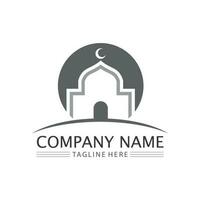 islamico icona e Ramadhan logo design vettore grafico cartello