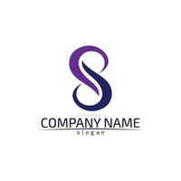 business corporate lettera s logo design disegno vettoriale