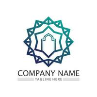 islamico icona e Ramadhan logo design vettore grafico cartello