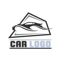 auto auto logo design con il concetto di auto sportiva veicolo icona silhouette.vector illustrazione modello di progettazione. vettore
