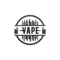 Vape and Vapor logo icon vettore di fumo e set design per vapers vaping device e lifestyle moderno smoking