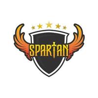 spartano e Gladiatore casco logo icona disegni vettore