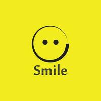 icona sorriso, sorriso, disegno vettoriale logo felice business emoticon, design divertente e vettore emoji felicità