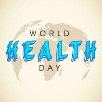 concetto di giornata mondiale della salute vettore