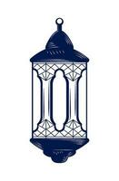 eid mubarak lanterna decorazione icona isolato vettore