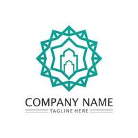 islamico icona e Ramadhan logo design vettore grafico cartello