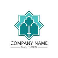 islamico icona e Ramadhan logo design vettore grafico cartello