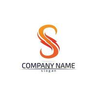 business corporate lettera s logo design disegno vettoriale