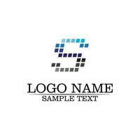 business aziendale lettera s logo design vettoriale