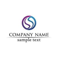 business corporate lettera s logo design disegno vettoriale