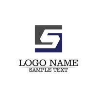 business corporate lettera s logo design disegno vettoriale