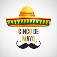 in spagnolo sfondo vacanza cinco de mayo vettore