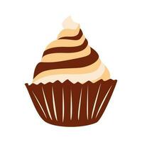 vettore cupcake, Cupcake isolato su un' bianca sfondo, Cupcake icone. ristorazione cibo.