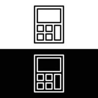 calcolatrice icona linea simbolo. isolato vettore illustrazione di icona cartello concetto per il tuo ragnatela luogo mobile App logo ui design