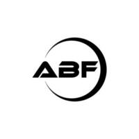 abf lettera logo design nel illustrazione. vettore logo, calligrafia disegni per logo, manifesto, invito, eccetera.