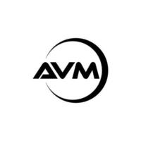 avm lettera logo design nel illustrazione. vettore logo, calligrafia disegni per logo, manifesto, invito, eccetera.