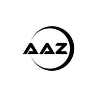 aaz lettera logo design nel illustrazione. vettore logo, calligrafia disegni per logo, manifesto, invito, eccetera.