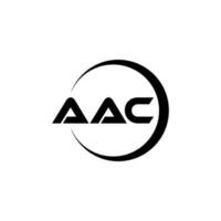 aac lettera logo design nel illustrazione. vettore logo, calligrafia disegni per logo, manifesto, invito, eccetera.