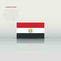 Egitto bandiera icona nel piatto stile. nazionale cartello vettore illustrazione. politica attività commerciale concetto.