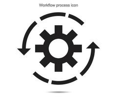 flusso di lavoro processi icona vettore