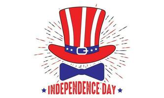 il quarto di luglio indipendenza giorno America t camicia design vettore illustrazione. contento indipendenza giorno Stati Uniti d'America 4 th luglio nel unito stati di America. vettore illustrazione. eps 10