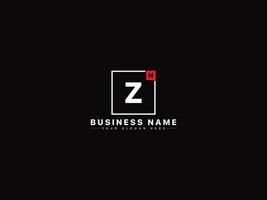 iniziale nz piazza logo Immagine, creativo forma nz lettera logo design vettore