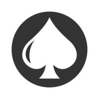 poker, casinò logo design vettore