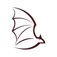 pipistrelli animale logo icona design vettore