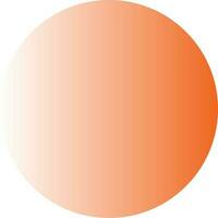 arancia e bianca pendenza cerchio vettore