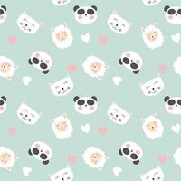 simpatici animali sfondo seamless pattern vettore