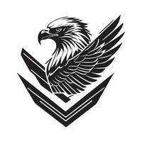 Questo è un' aquila logo vettore, aquila vettore silhouette, aquila vettore clipart.